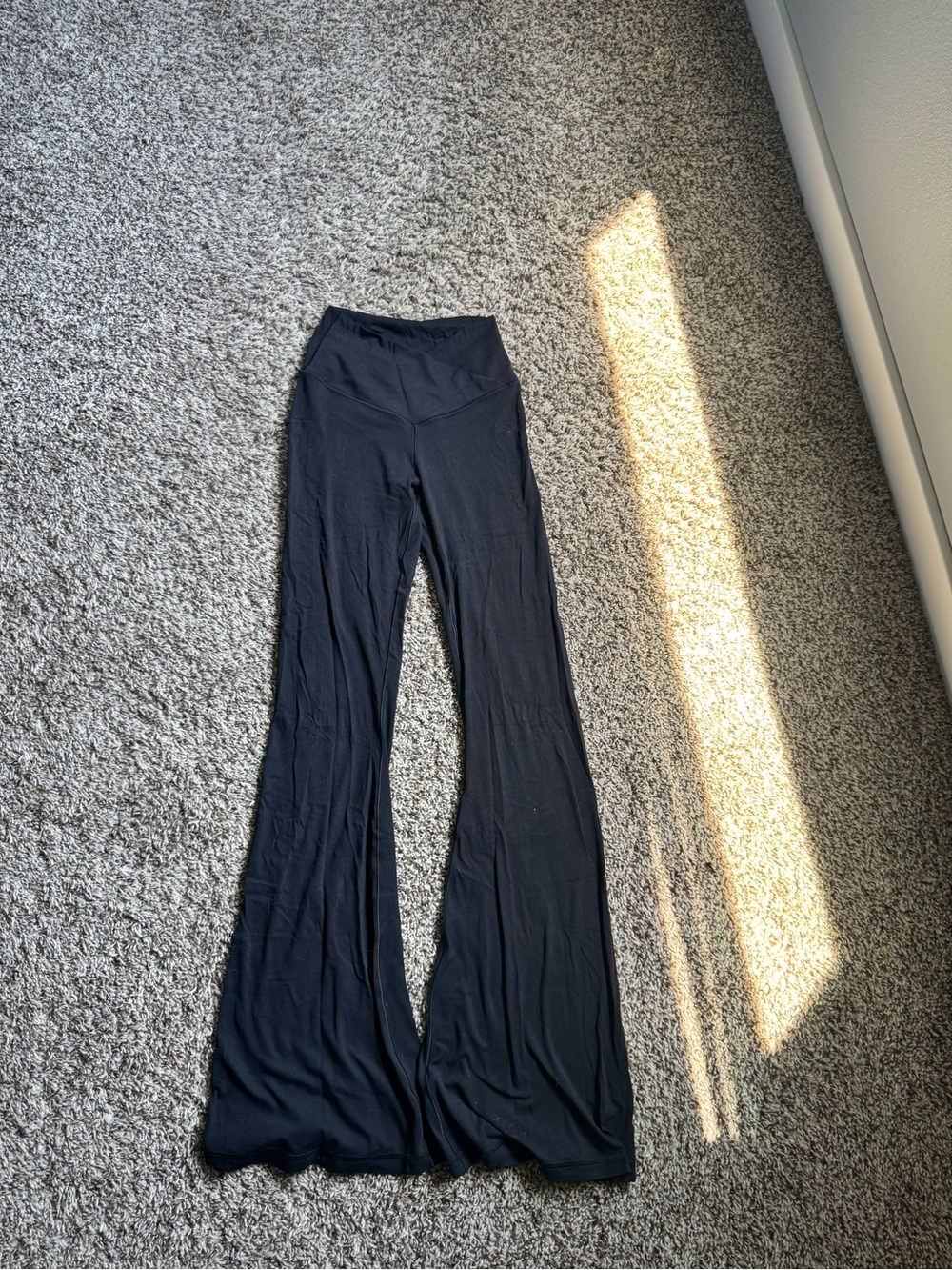 aerie Black High-Waist Flare Leggings